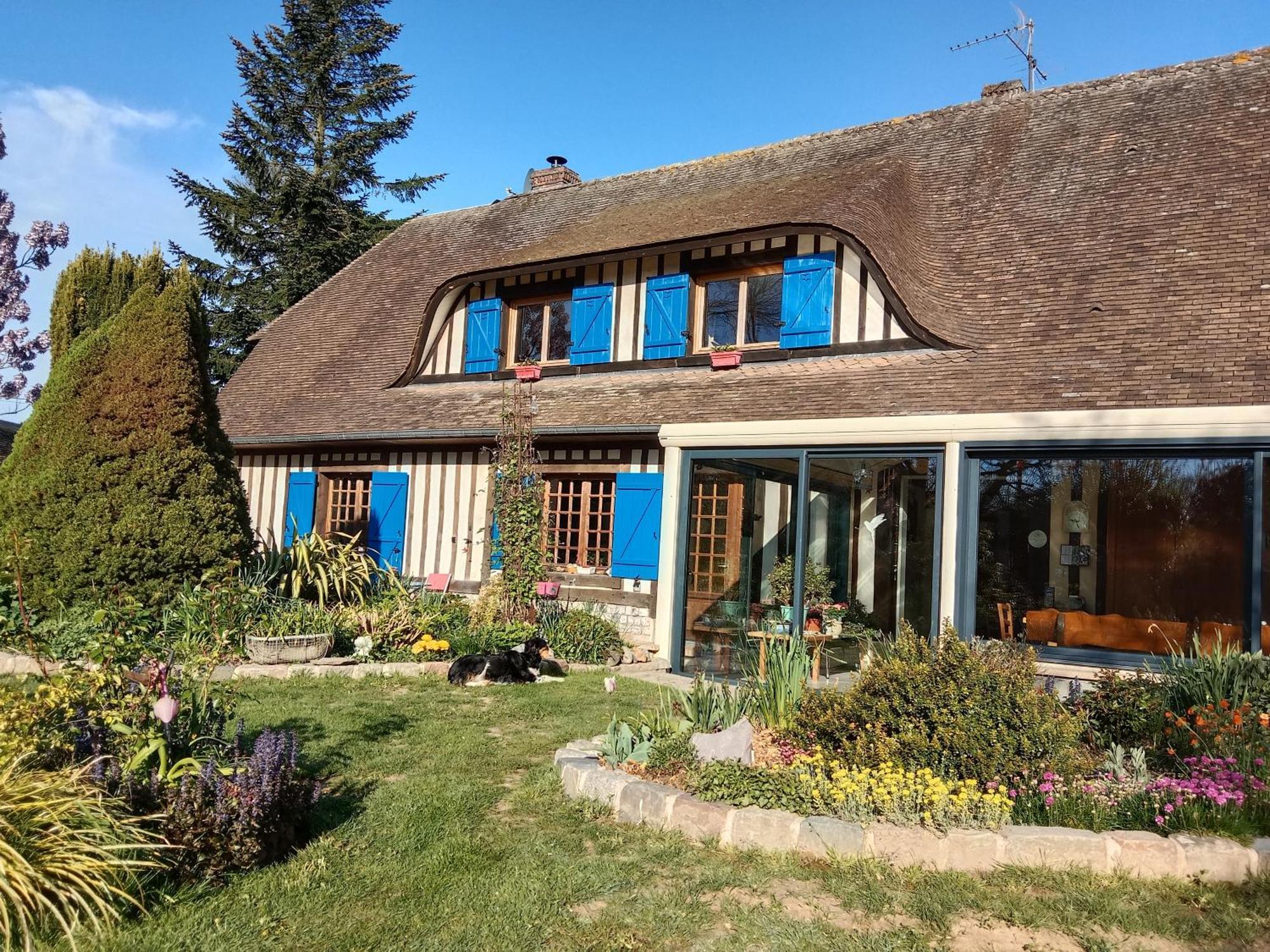 Chez Catherine - Chaumiere Normande Theuville-aux-Maillots Εξωτερικό φωτογραφία