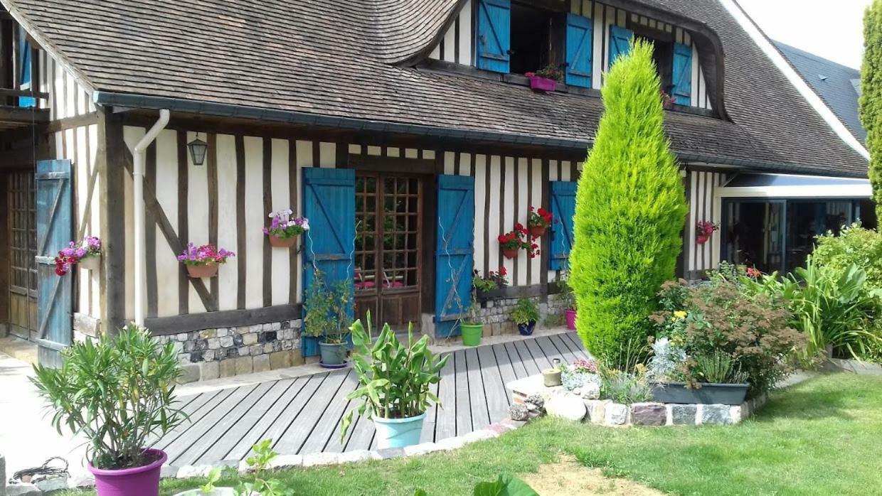 Chez Catherine - Chaumiere Normande Theuville-aux-Maillots Εξωτερικό φωτογραφία